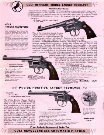 Colt Revolvers and Automatic Pistols 1936 Illustrated Price List Catalog page 5