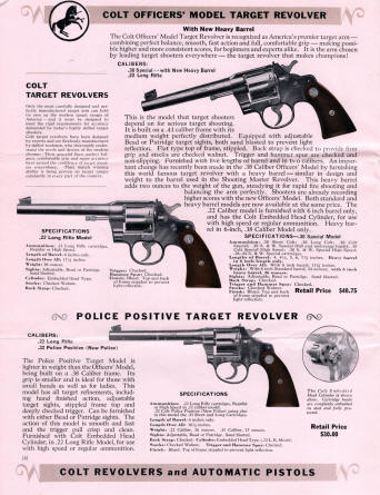 Colt Revolvers and Automatic Pistols Jan. 1935 Illustrated Price List Catalog page 4