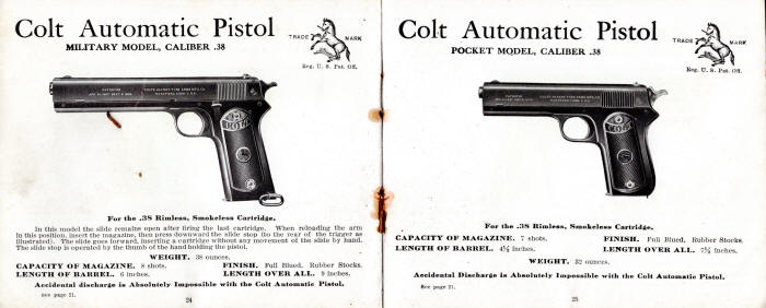 1915 Military Model .38 and Pocket Model .38