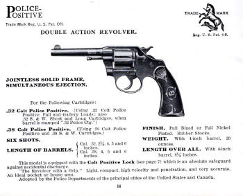 Colt 1922 police positive revolver