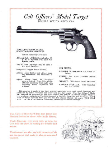 1926 officers model target revolver