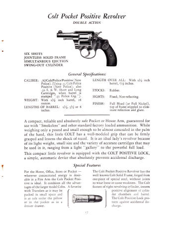 1931 Colt revolver: pocket positive