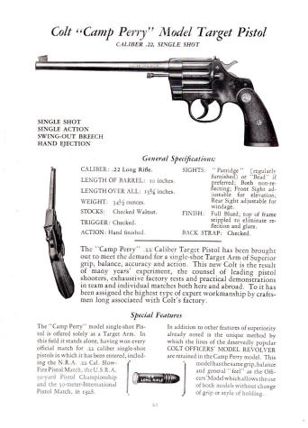 Camp perry model .22