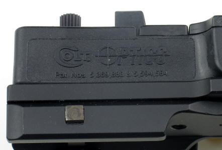 Colt optics logo on side of scope