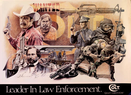 2000s colt law enforcement poster