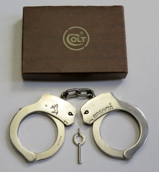 1974 colt handcuffs with box