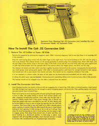 Colt 1954 Conversion Unit instructions